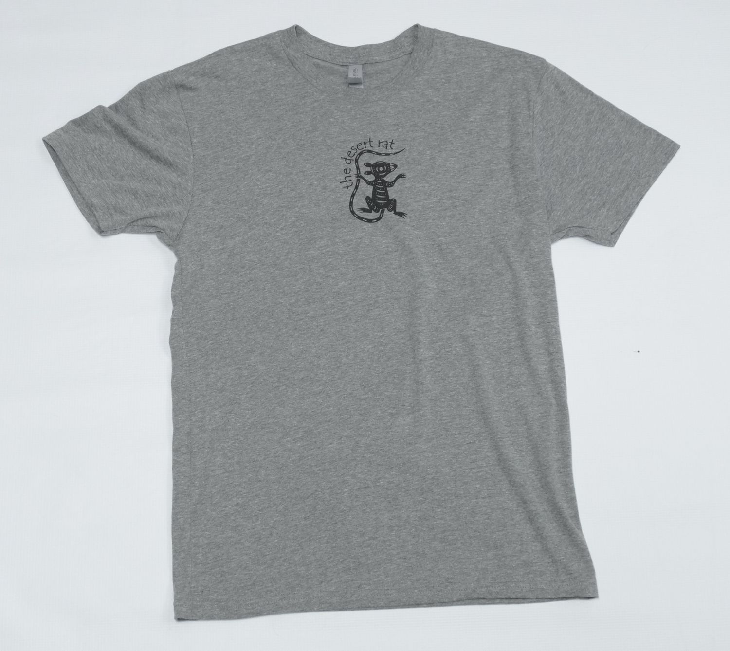 Desert Rat Logo Short Sleeve T-Shirt Men's, Color: Grey, Size: XXL