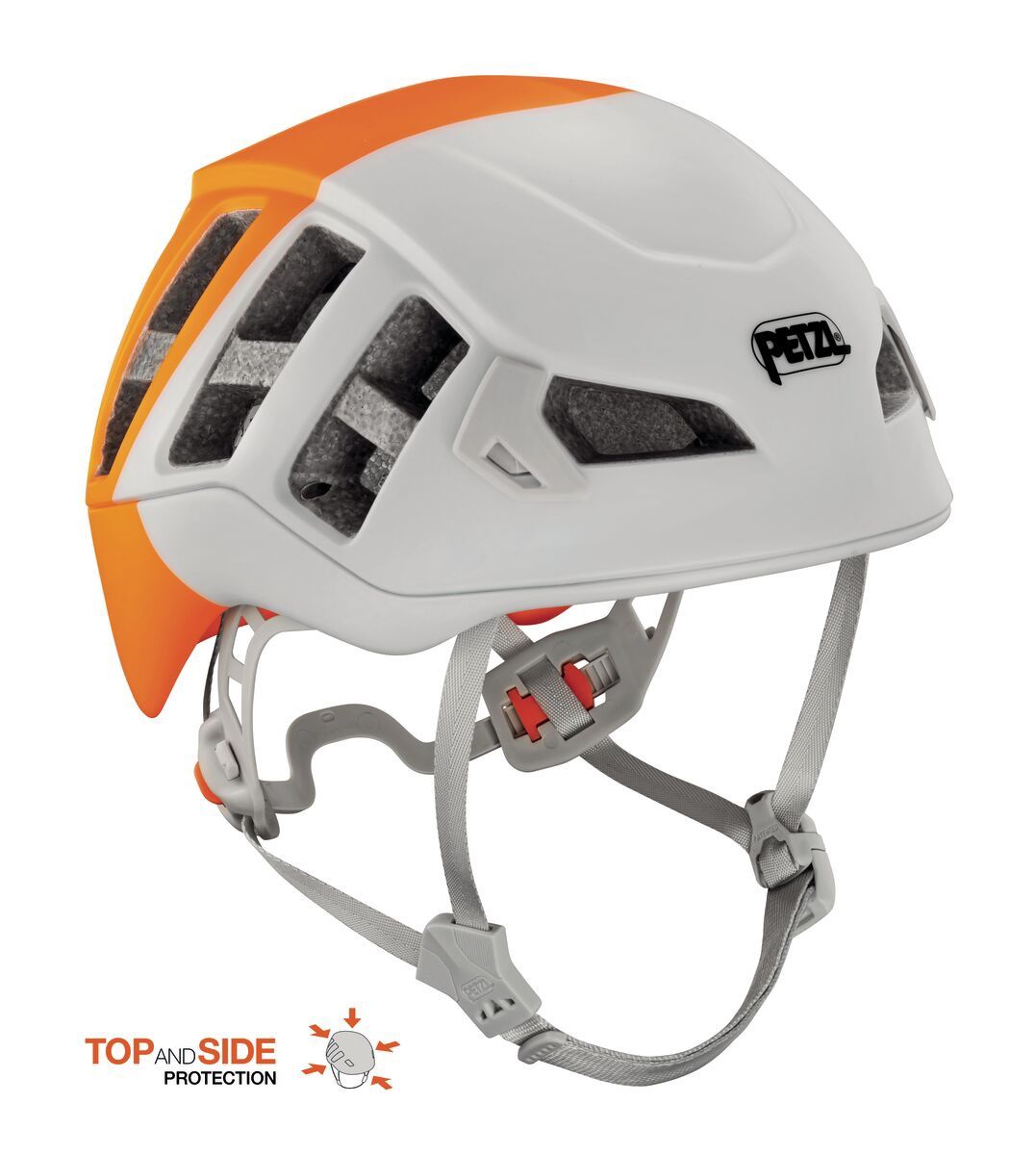 Meteor Helmet, Color: White/Orange, Size: S/M