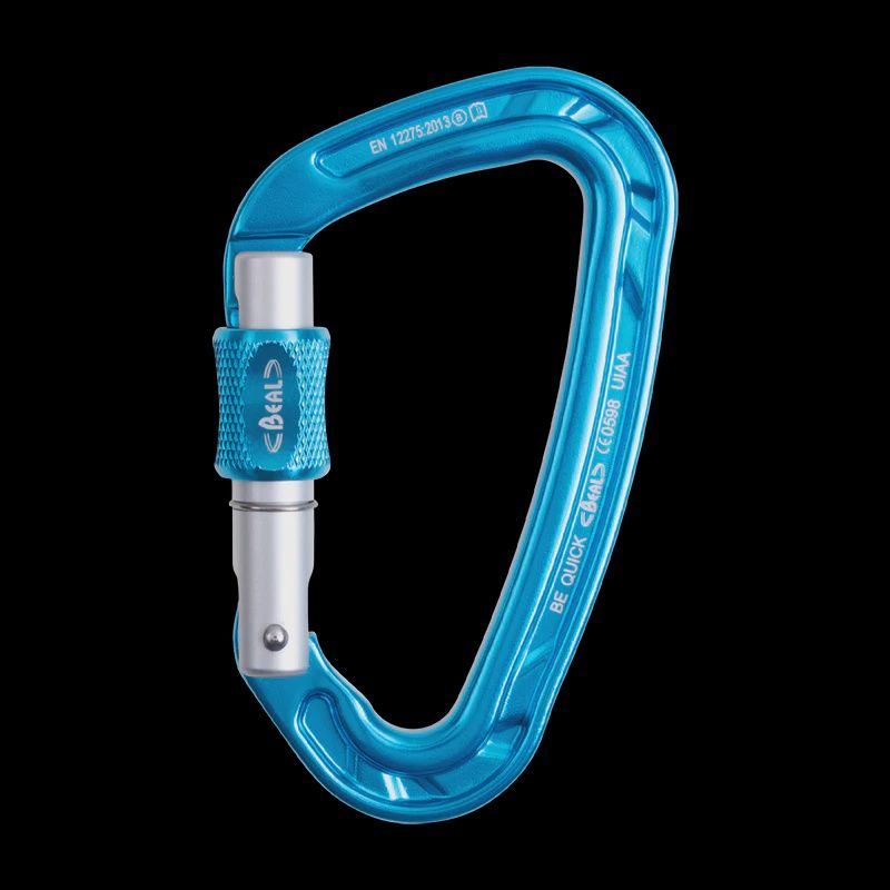 Be Quick Locking Carabiner, Color: Blue