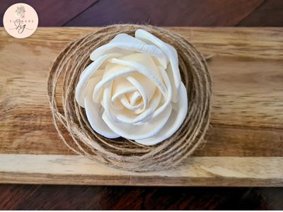 Handmade Sola Wood Rose Flowers - No. 3, 5cm | Treated &amp; Durable | Perfect for DIY Crafts, Floral Arrangements | Eco-Friendly Thai Artisans
