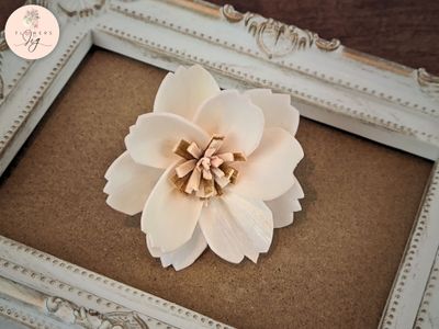 Handmade Sola Wood Cosmos Flowers - Peach 5cm | Treated &amp; Durable | Perfect for DIY Crafts, Floral Arrangements | Eco-Friendly Thai Artisans