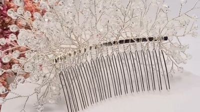 Elegant Bridal Headpiece with Crystal Beads