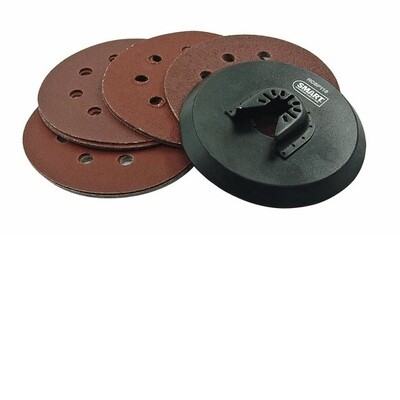 SMART 115mm Circular Sanding Pad + 15 Mixed Sanding Sheets