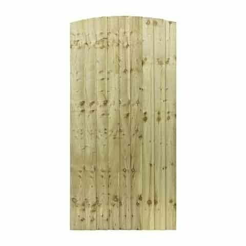 1.85m Arched Feather Edge Gate AFG6