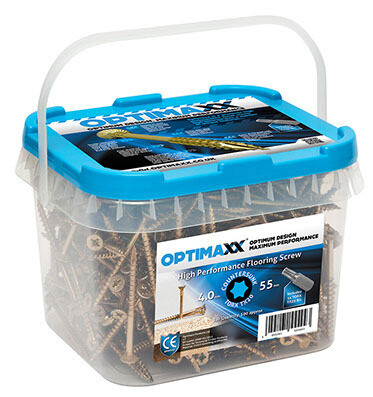 Optimaxx high performance Tongue &amp; Groove Flooring Screws 3.5 x 45mm (Tub 250)