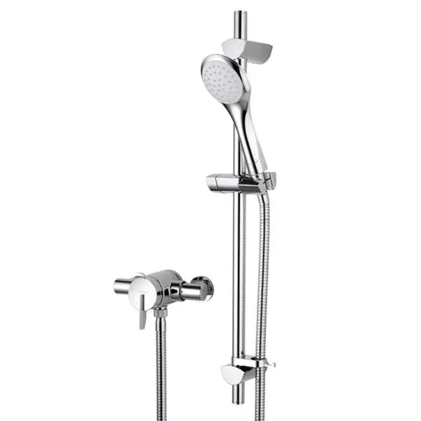 Bristan Sonique 2 Thermostatic Surface Mounted Shower with Adjustable Riser Chrome