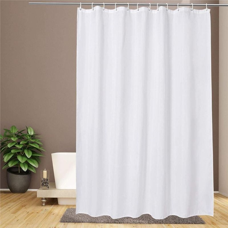 Croydex PVC Plain Shower Curtain White 1800 x 1800mm AE100022