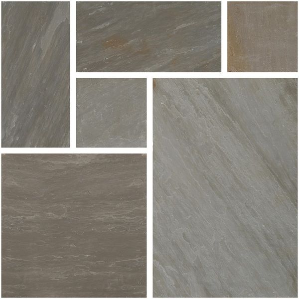 Pavestone Premium Calibrated Natural Stone Contractors Pack Light Grey 20.7m2