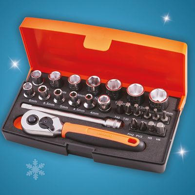 Bahco 1/4in Drive Socket Set (25 Piece) Bahco 1/4in Drive Socket Set (25 Piece)