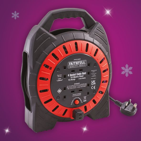 Faithfull 10m Cable Reel