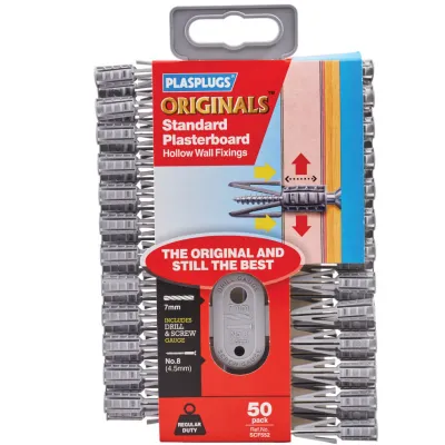 Plasplugs Original Plasterboard Fixings (50)