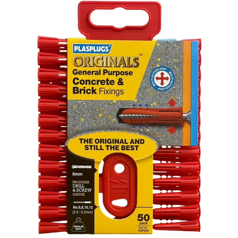 Plasplugs Original Regular Duty Fixings (50)