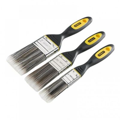 Stanley DYNAGRIP™ Synthetic Brush Pack Set of 3 25 38 &amp; 50mm