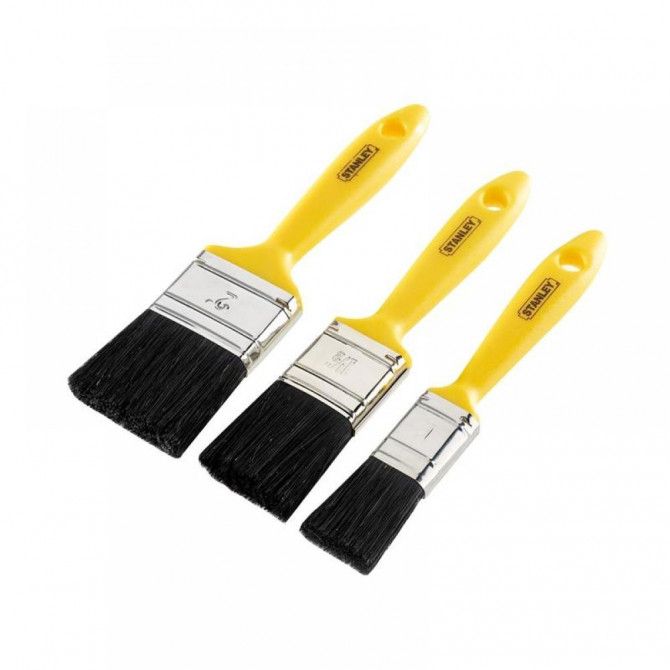 Stanley Hobby Paint Brush Set of 3 25 38 &amp; 50mm