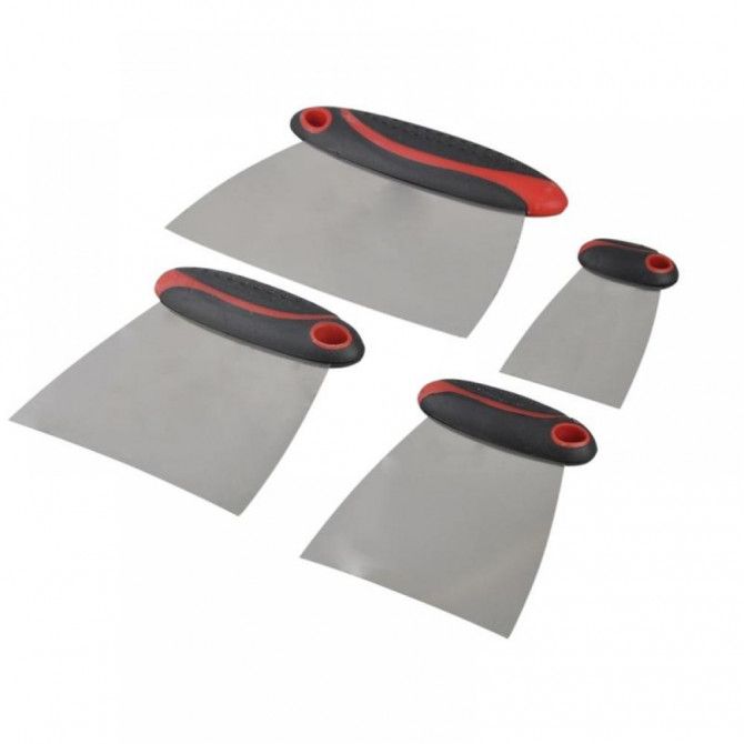 Faithfull Stainless Steel Filler &amp; Spreader Set, 4 Piece