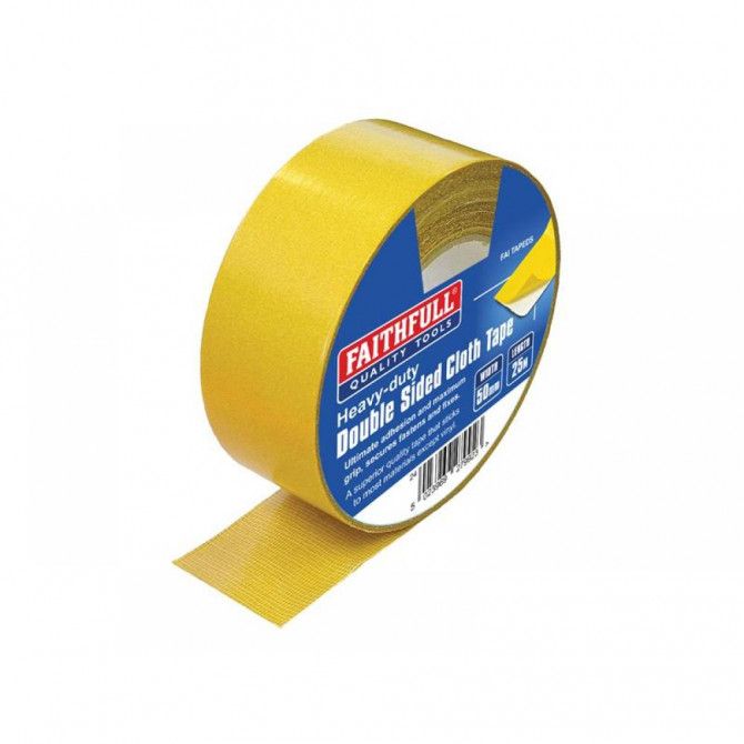 Faithfull Heavy-Duty Double-Sided Tape 50mm x 25m