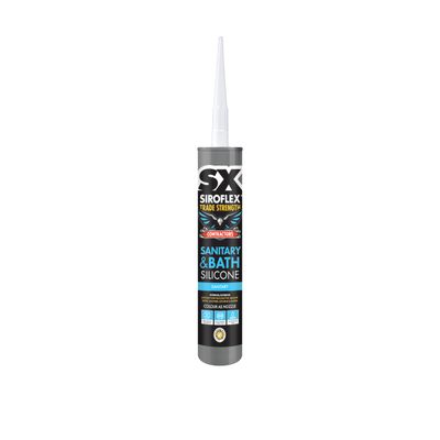SX Sanitary &amp; Bath Silicone White 290ml