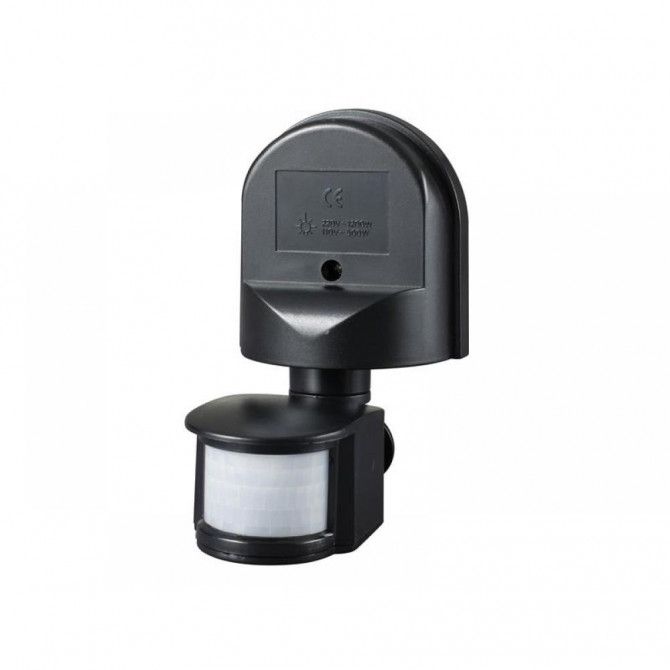 Meridian Wall Mounted PIR Motion Detector Black