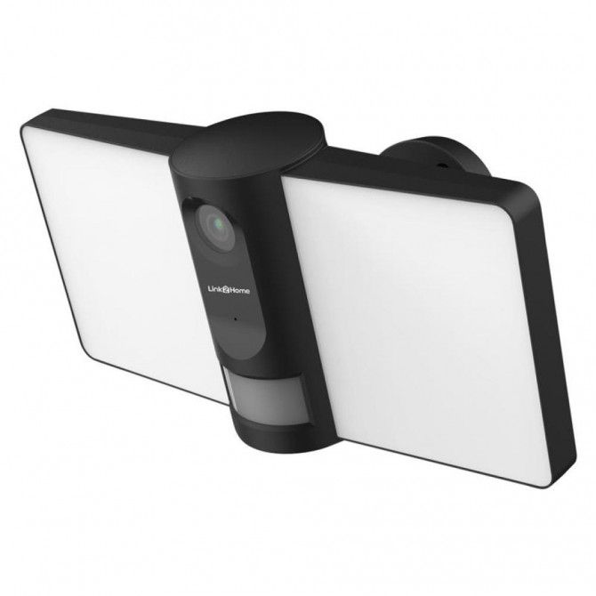 Link2Home Outdoor Smart Floodlight Camera 2K 4MP Black