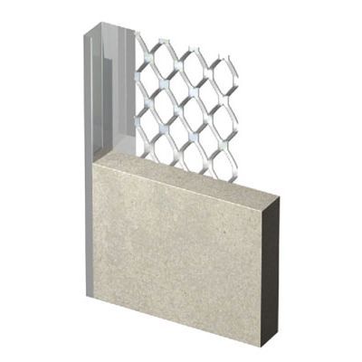 Galvanised Plaster Bead Standard Render Stop Bead 3m