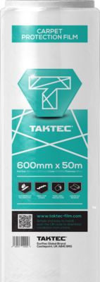 Taktec Carpet Protection Film 50m x 600mm