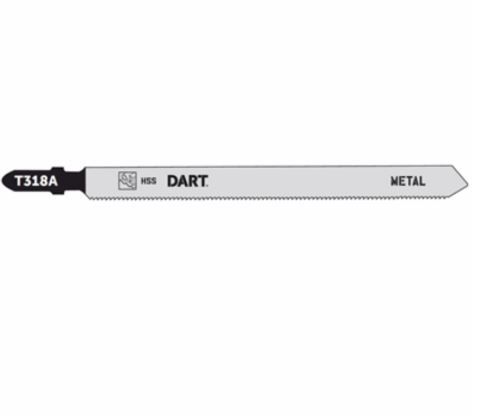DART T318A Metal Cutting Jigsaw Blade - Pk 5