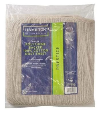Hamilton Prestige Poly Back Cotton Dust Sheet 12x9 24968-001
