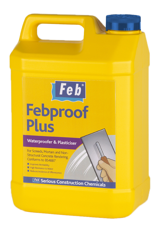 Febproof Plus Waterproofer &amp; Plasticiser 5 Litre