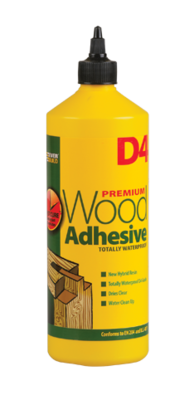 D4 Woodbond 1 Litre Waterproof Wood Adhesive