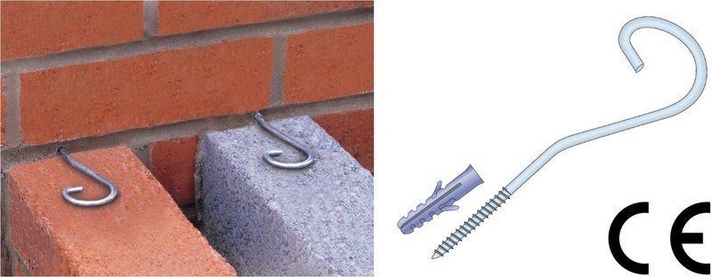 Staifix Stainless Steel Starter Wall Tie With Nylon Plug (Pack 10)