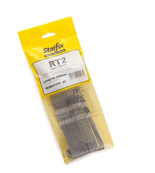 Type 2 Stainless Steel General Purpose Wall Tie 250mm (Pack 20)