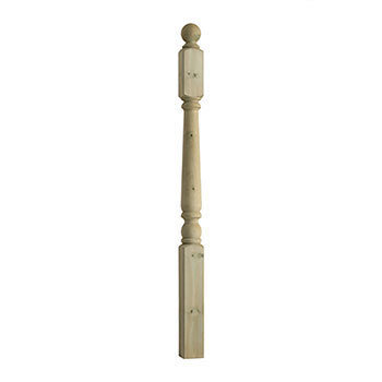 Decking Newel Post Inc Cap 1250mm