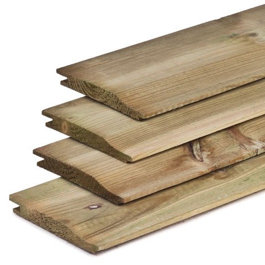 19mm x 150mm Shiplap Treated Timber (Profile Pattern E) @4.8m