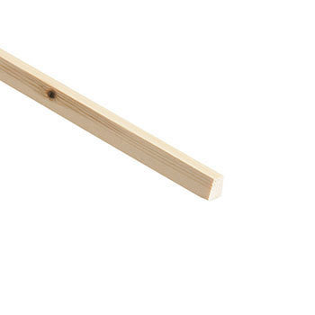 TM903 Pefc Wedge Glass Bead 15 x 12mm 2.4 Mtr Pine Moulding