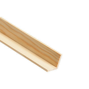 TM511 Pefc 32mm Square Corner 2.4 Mtr Pine Moulding