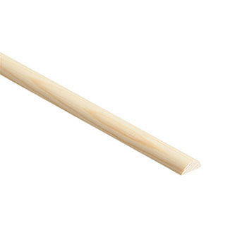 TM589 Pefc Half Round 12 x 6mm 2.4 Mtr Pine Moulding