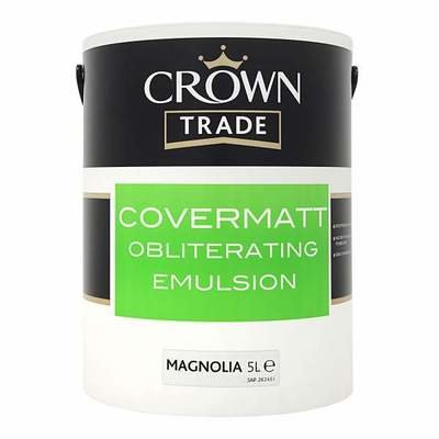 Crown Trade Covermatt Emulsion Magnolia 5 Litres