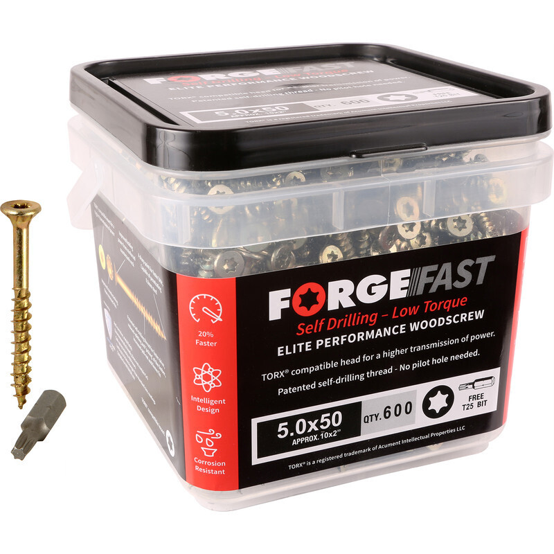 Forgefix Forgefast Torx Elite Performance Wood Screw Tub