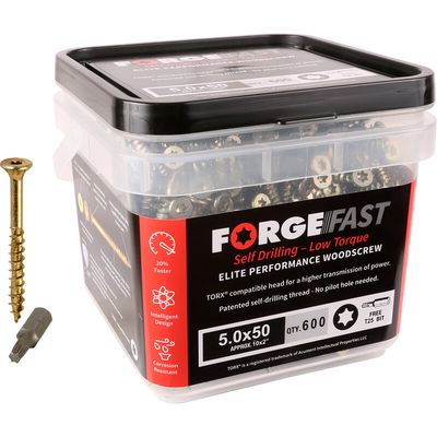Forgefix Forgefast Torx Elite Performance Wood Screw Tub