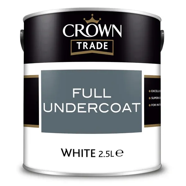 Crown Trade Full Undercoat -  White 2.5L