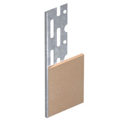 Galvanised Plaster Bead Thin Coat Perforated Stop Bead 2.4m x 3mm