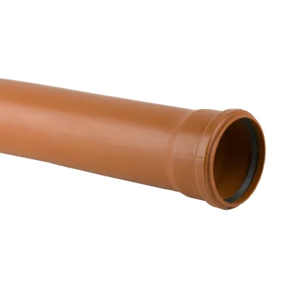 Underground Drain Pipe Single Socket - 110mm x 6000mm - B4406