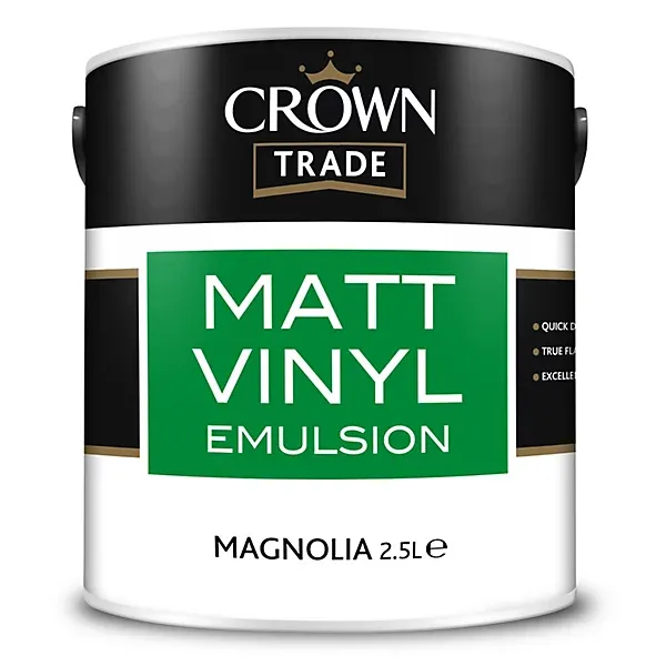 Crown Trade Vinyl Matt Emulsion 2.5 Litre Magnolia