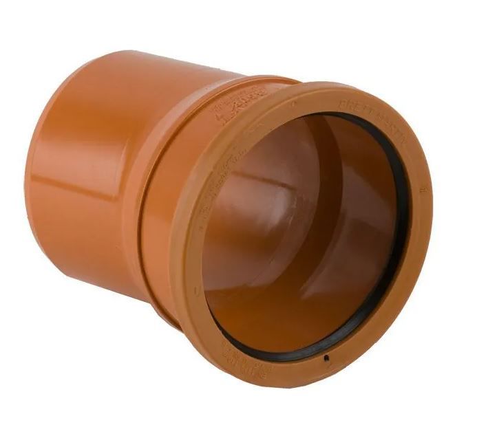 Underground Drain Pipe Single Socket Bend 11.25° - 110mm - B5081