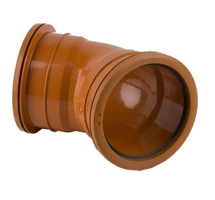 Underground Drain Pipe Double Socket Bend 45° Degree - 160mm -  B6041