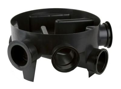 450mm Inspection Chamber with 5 Inlets &amp; 3 Plugs - 110mm - B5494