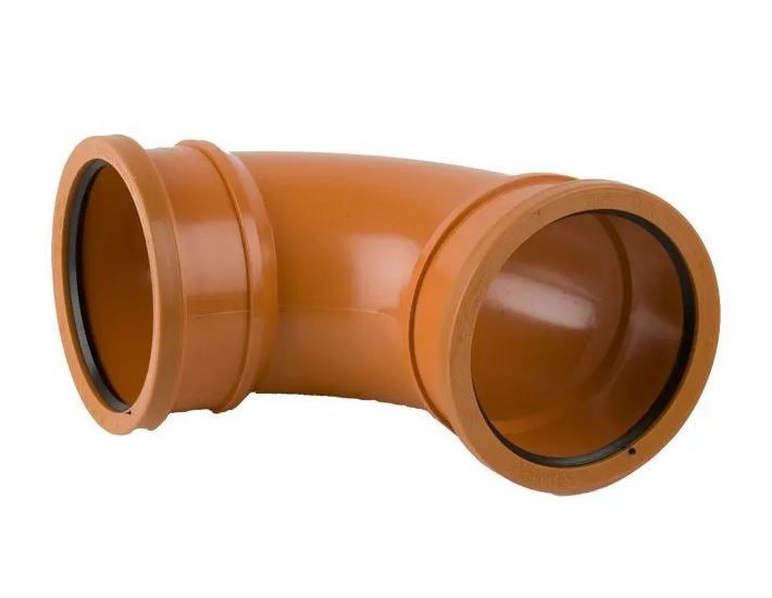 Underground Drain Pipe Double Socket Bend 87.5° - 110mm - B4031