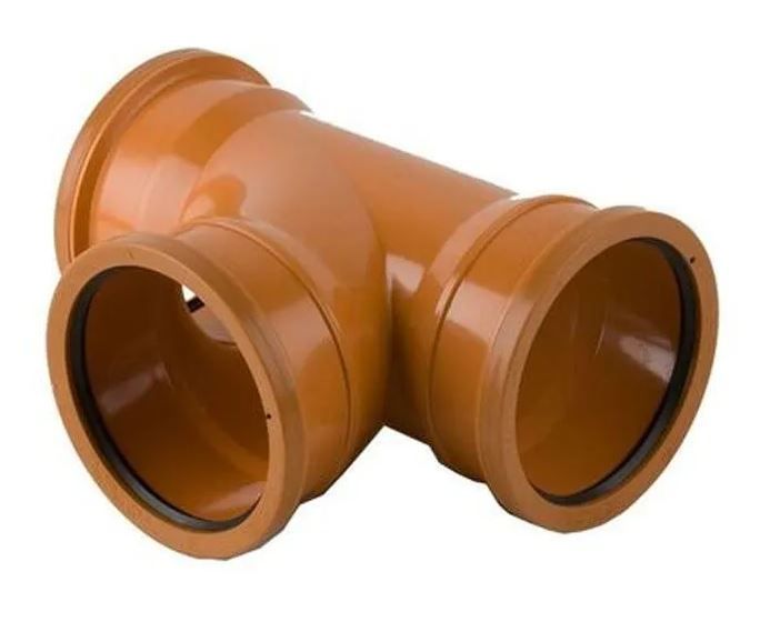 Underground Drain Pipe 87.5° Triple Socket Branch -110mm x 110mm - B4081