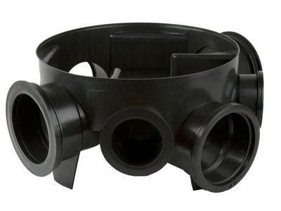 450mm Inspection Chamber with 5 Inlets &amp; 3 Plugs - 160mm - B5696