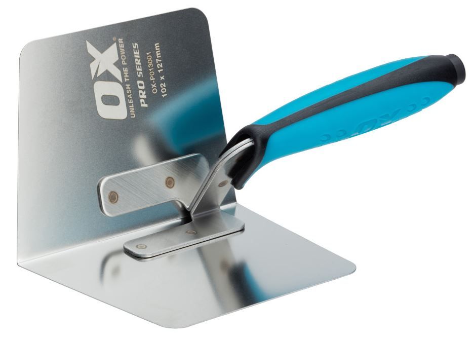 OX Pro Internal Corner  Trowel - 102 x 127mm 4" x 5"